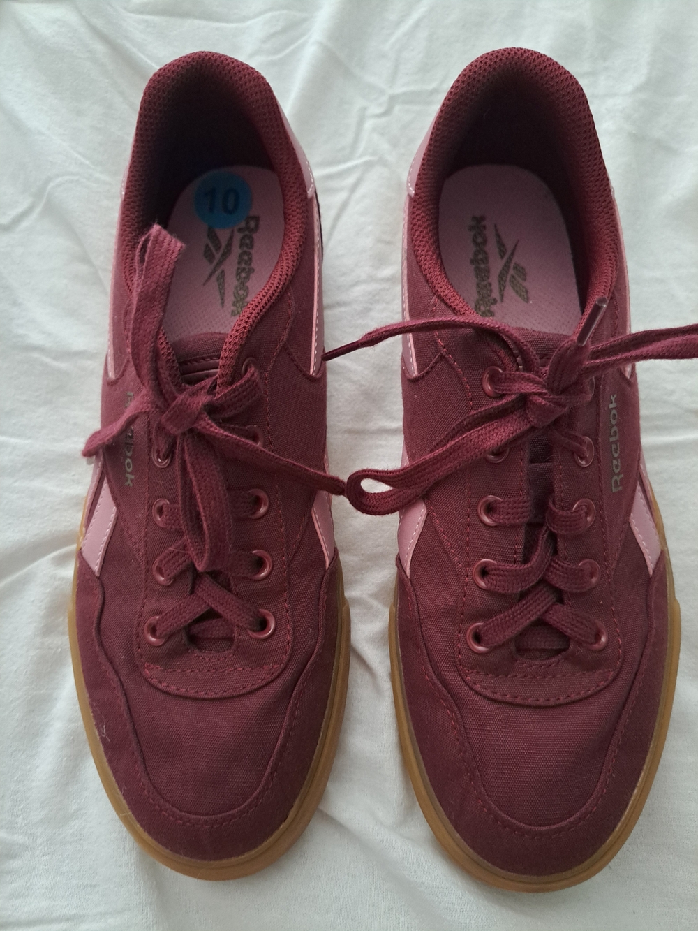 Burgundy Reeboks - Picture 6 of 6